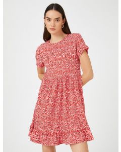  ROBES KIRMIZI DESENLI XL