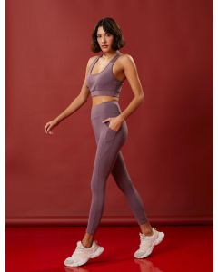  LEGGINGS AUBERGINE XS