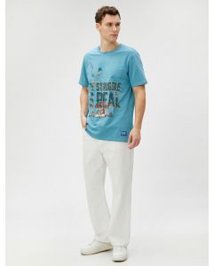  T-SHIRT MC BLUE XXL
