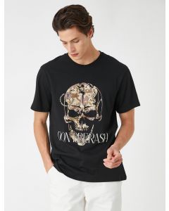  T-SHIRT MC BLACK XXL