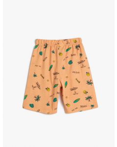 SHORTS TURUNCU DESENLI 910