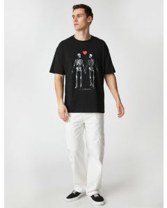  T-SHIRT MC BLACK M