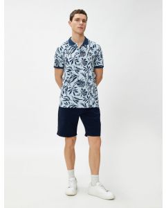  TSHIRT MC POLO MAVI DESENLI XXL
