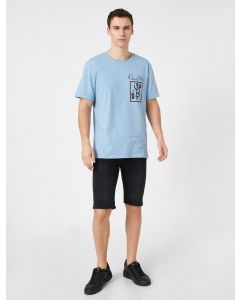  T-SHIRT MC BLUE XL