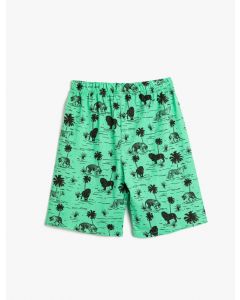 SHORTS YESIL DESENLI 4-5