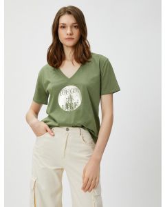  T-SHIRT MC KHAKI S