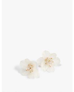  DES BOUCLES D&#39;OREILLES WHITE T