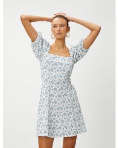  ROBES MAVI DESENLI XL
