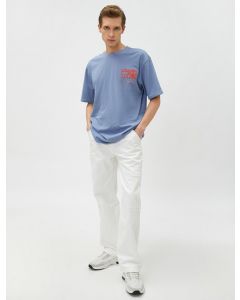  T-SHIRT MC BLUE XL