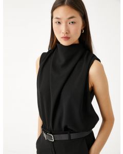  BLOUSE MC BLACK 40