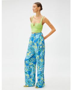 PANTALON MAVI DESENLI 40