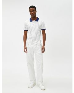 TSHIRT MC POLO BEYAZ DESENLI XXL