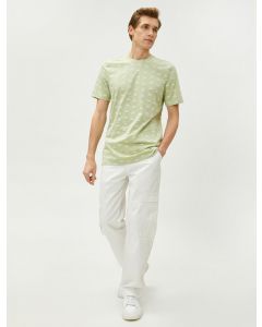 T-SHIRT MC YESIL DESENLI XXL
