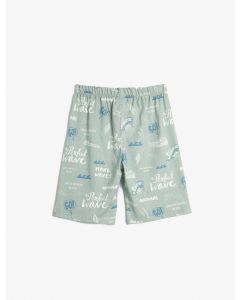  SHORTS YESIL DESENLI 4-5