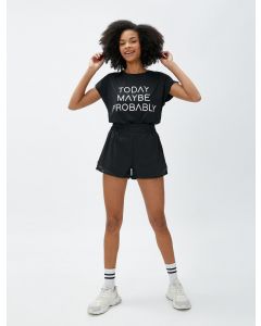 T-SHIRT MC BLACK XXL