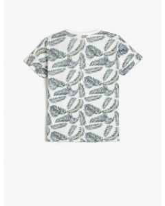 T-SHIRT MC MAVI DESENLI 910