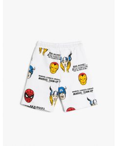  SHORTS BEYAZ DESENLI 112